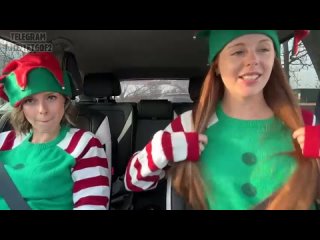 horny elves cum in a restaurant with remote controlled vibrators. serenity cox 012