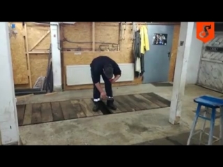 how to quickly open a hole in the garage